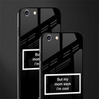 mom says i'm cool black glass case for iphone 6s image-2