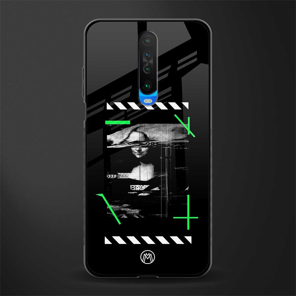 mona lisa art glass case for poco x2 image