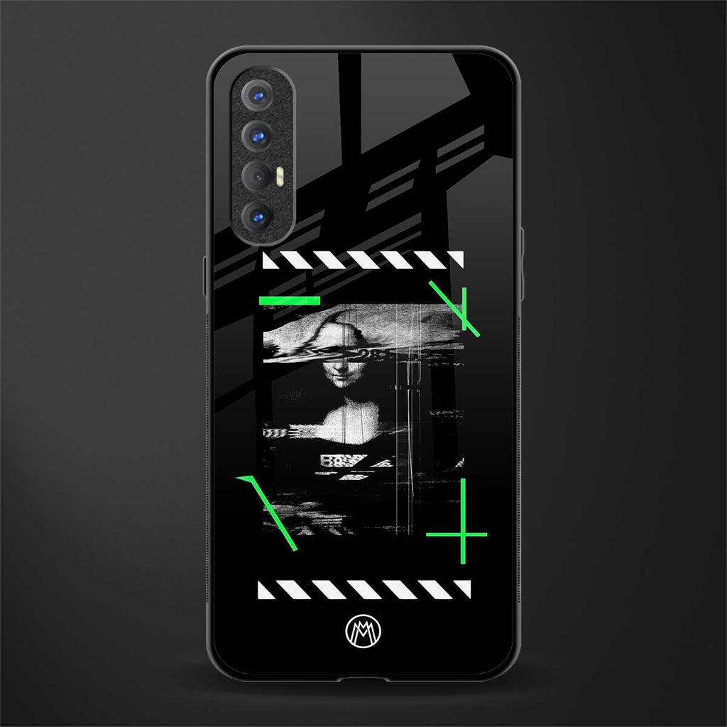 mona lisa art glass case for oppo reno 3 pro image