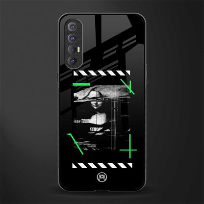 mona lisa art glass case for oppo reno 3 pro image