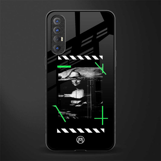 mona lisa art glass case for oppo reno 3 pro image