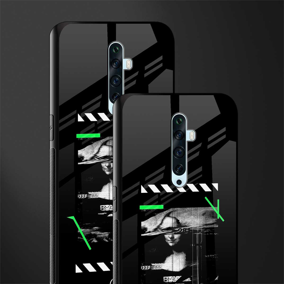 mona lisa art glass case for oppo reno 2f image-2