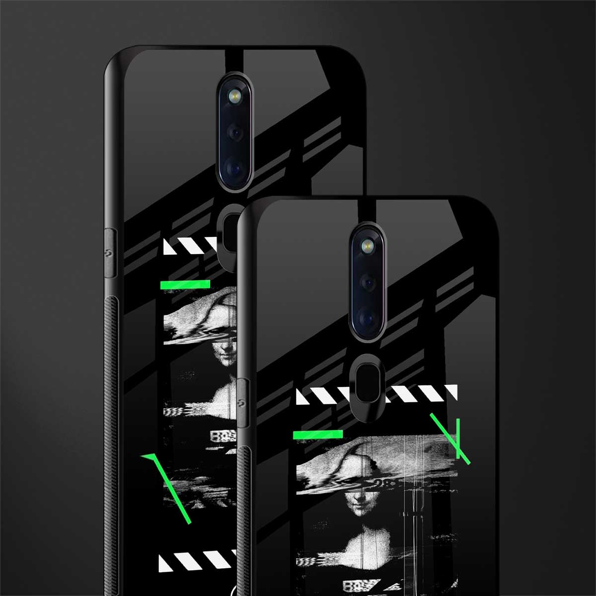 mona lisa art glass case for oppo f11 pro image-2