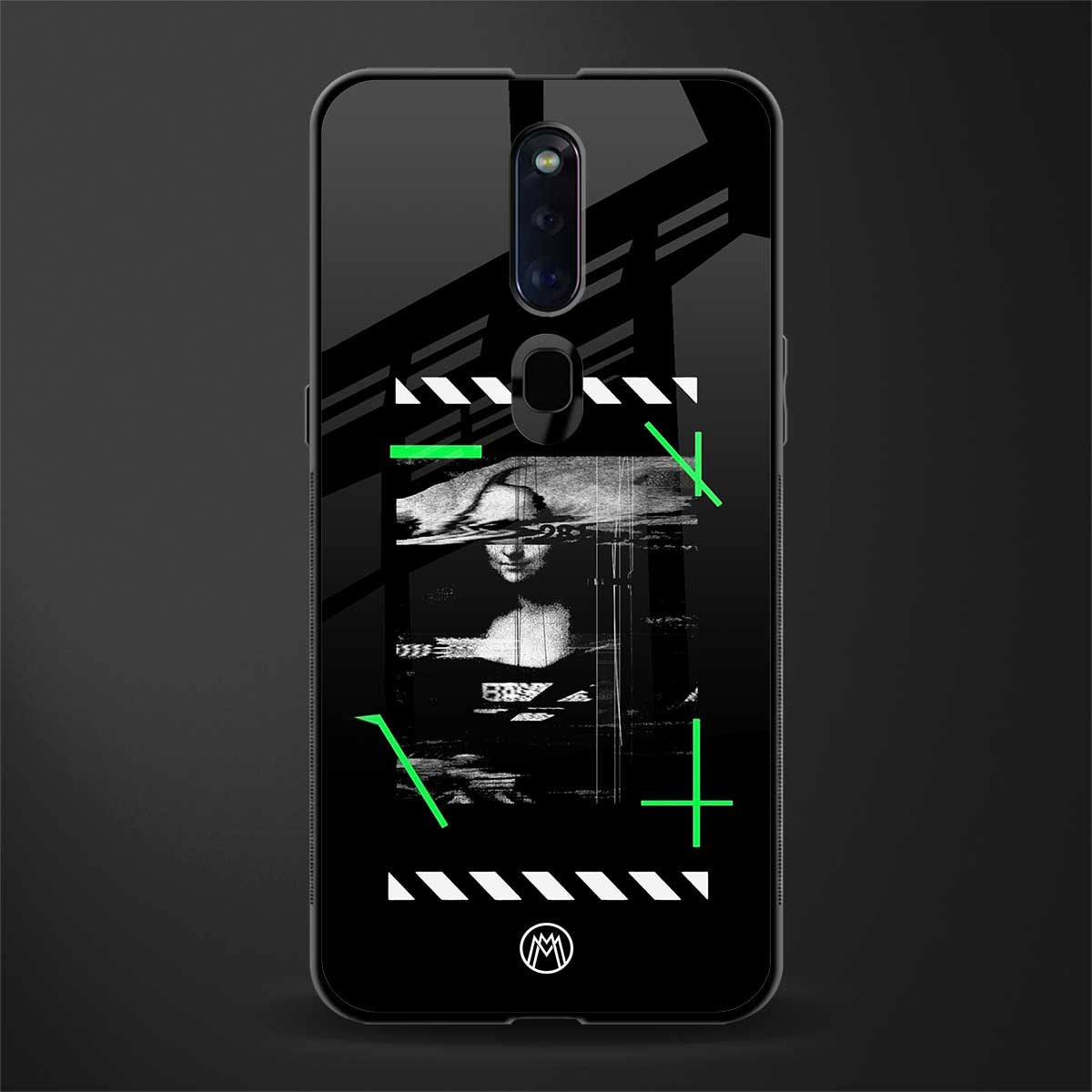 mona lisa art glass case for oppo f11 pro image