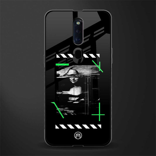 mona lisa art glass case for oppo f11 pro image