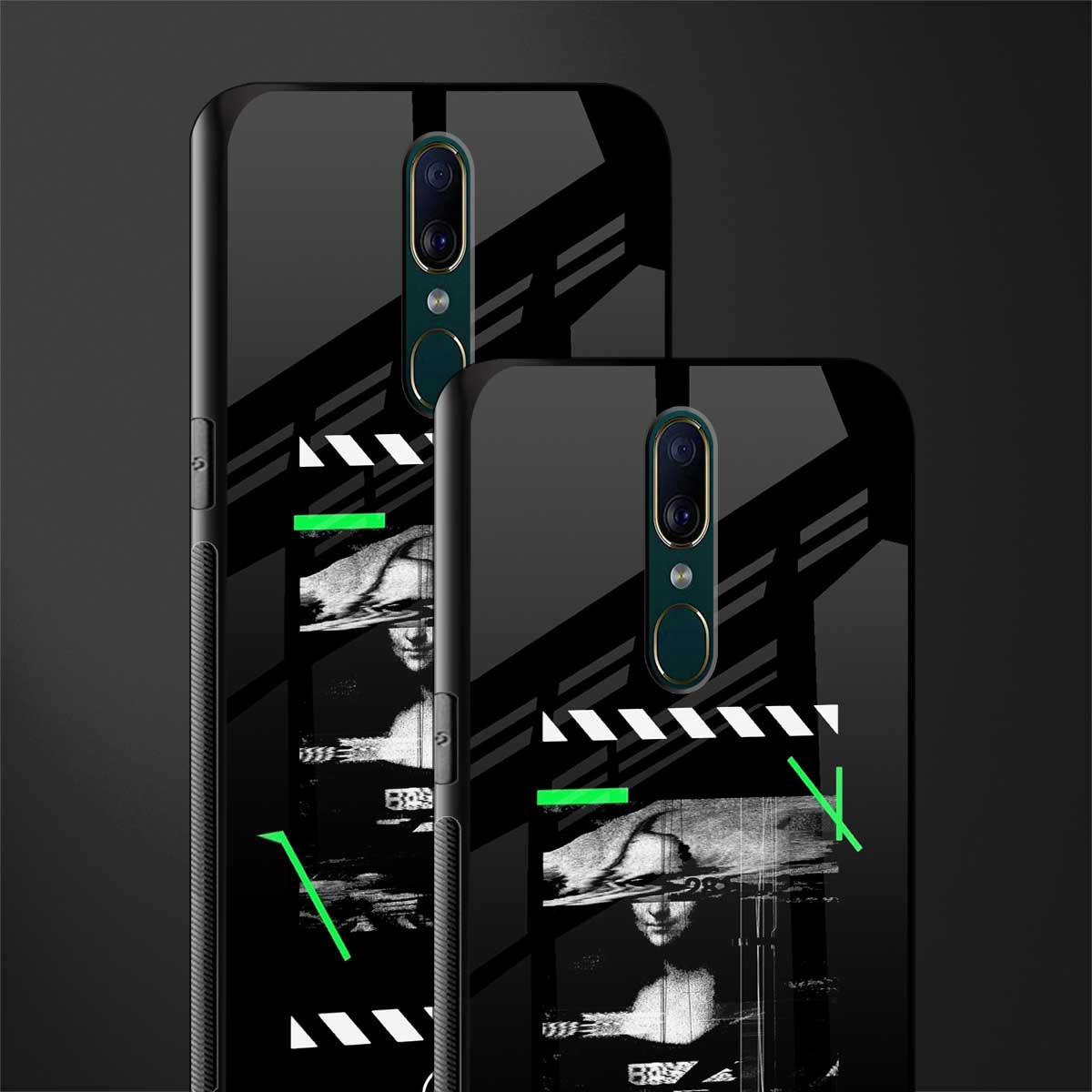 mona lisa art glass case for oppo f11 image-2