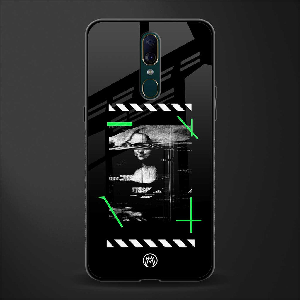 mona lisa art glass case for oppo a9 image