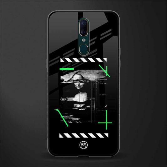 mona lisa art glass case for oppo a9 image
