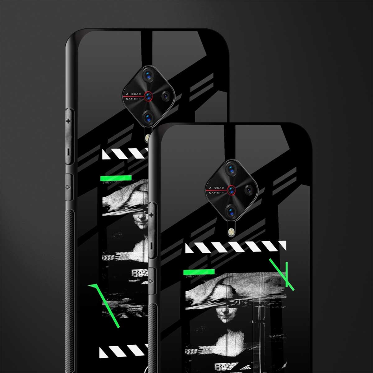 mona lisa art glass case for vivo s1 pro image-2