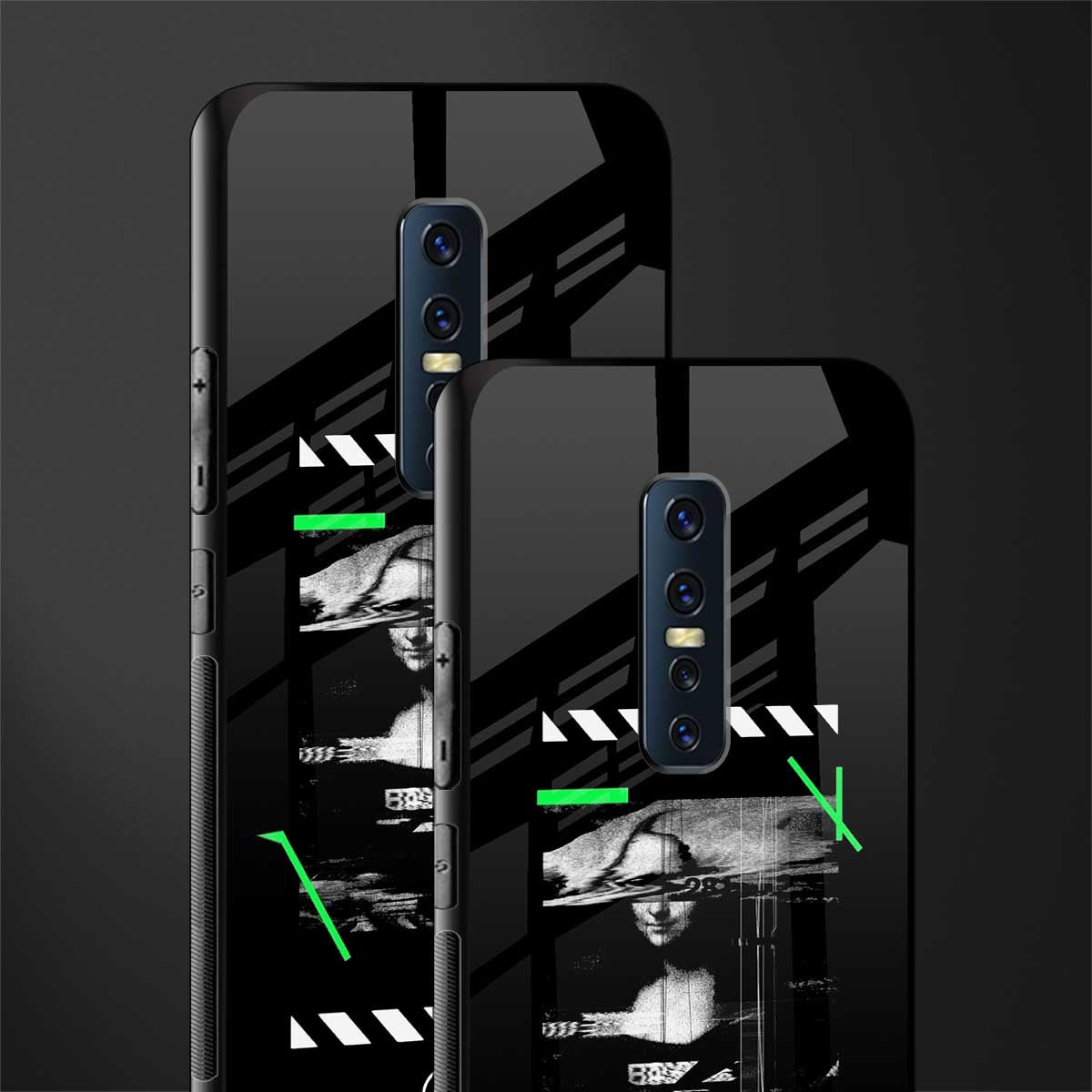 mona lisa art glass case for vivo v17 pro image-2