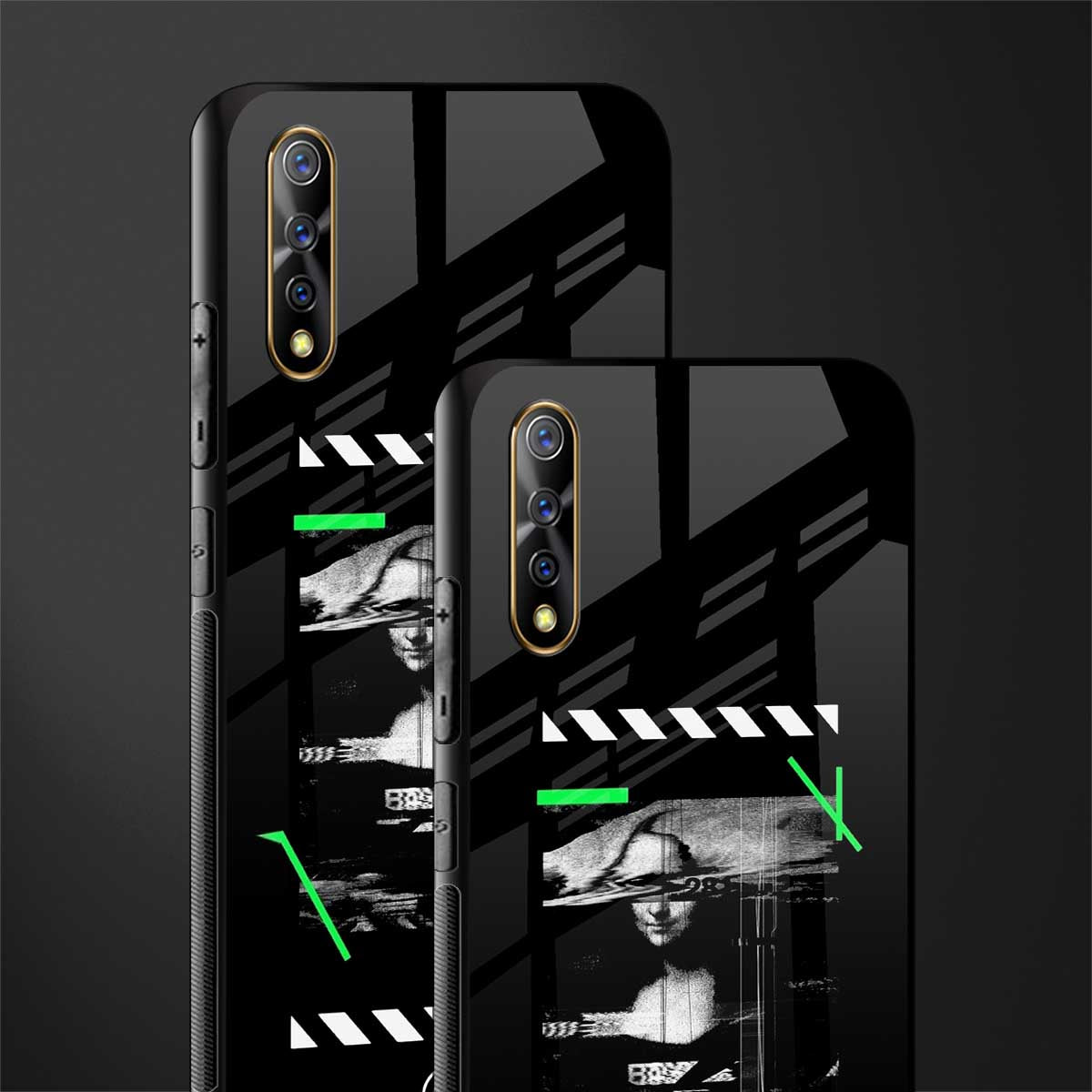 mona lisa art glass case for vivo s1 image-2