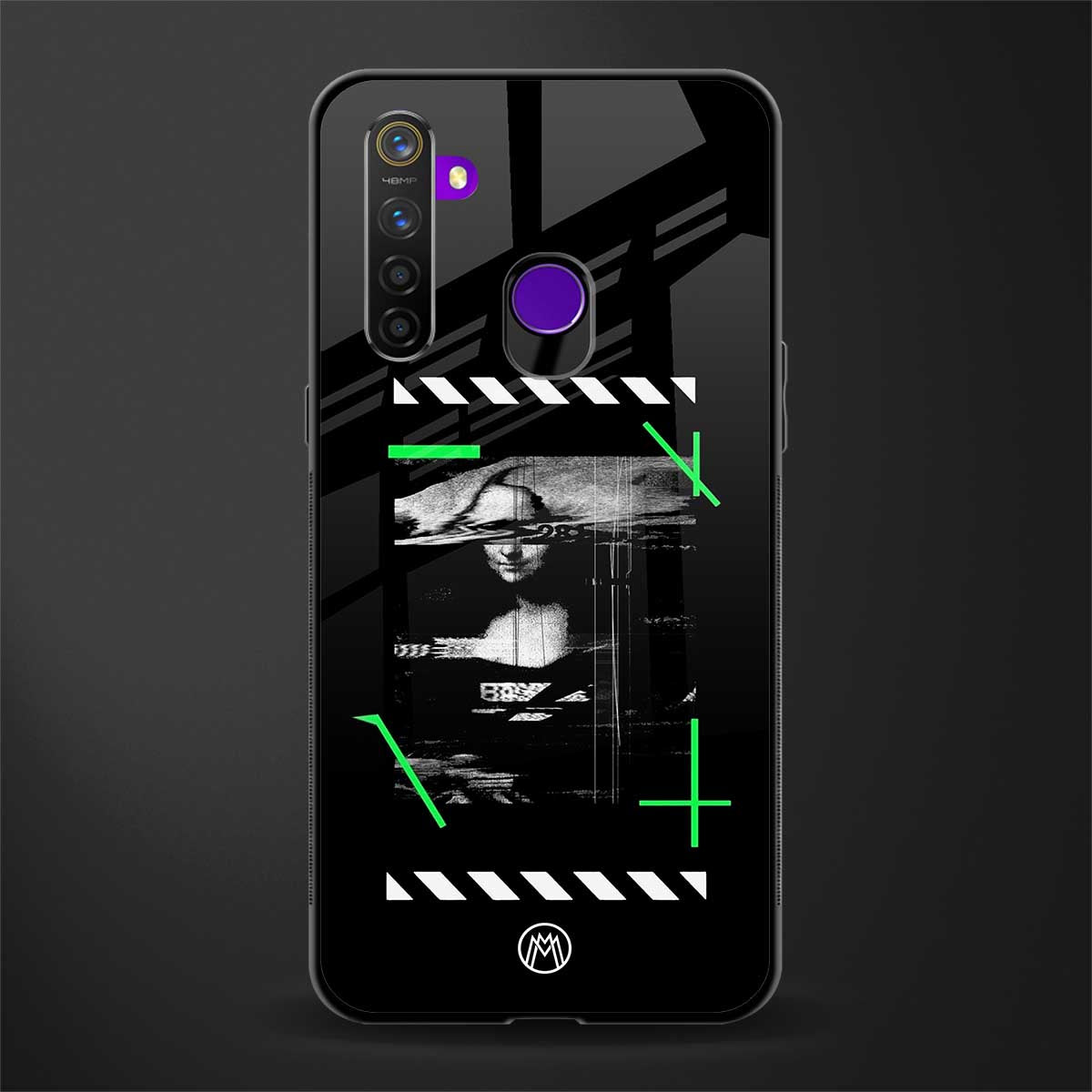 mona lisa art glass case for realme 5 image