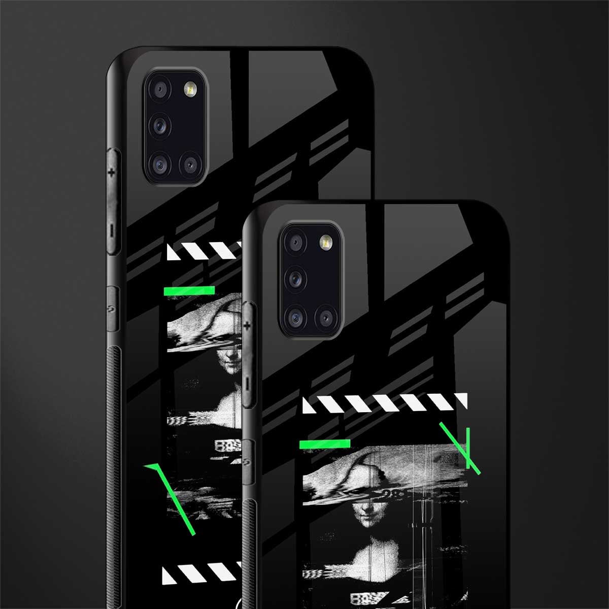 mona lisa art glass case for samsung galaxy a31 image-2