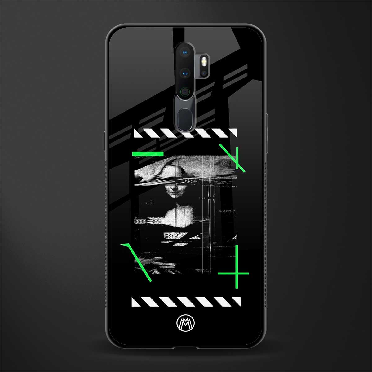 mona lisa art glass case for oppo a5 2020 image