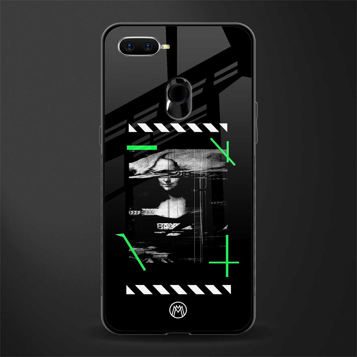 mona lisa art glass case for oppo a7 image