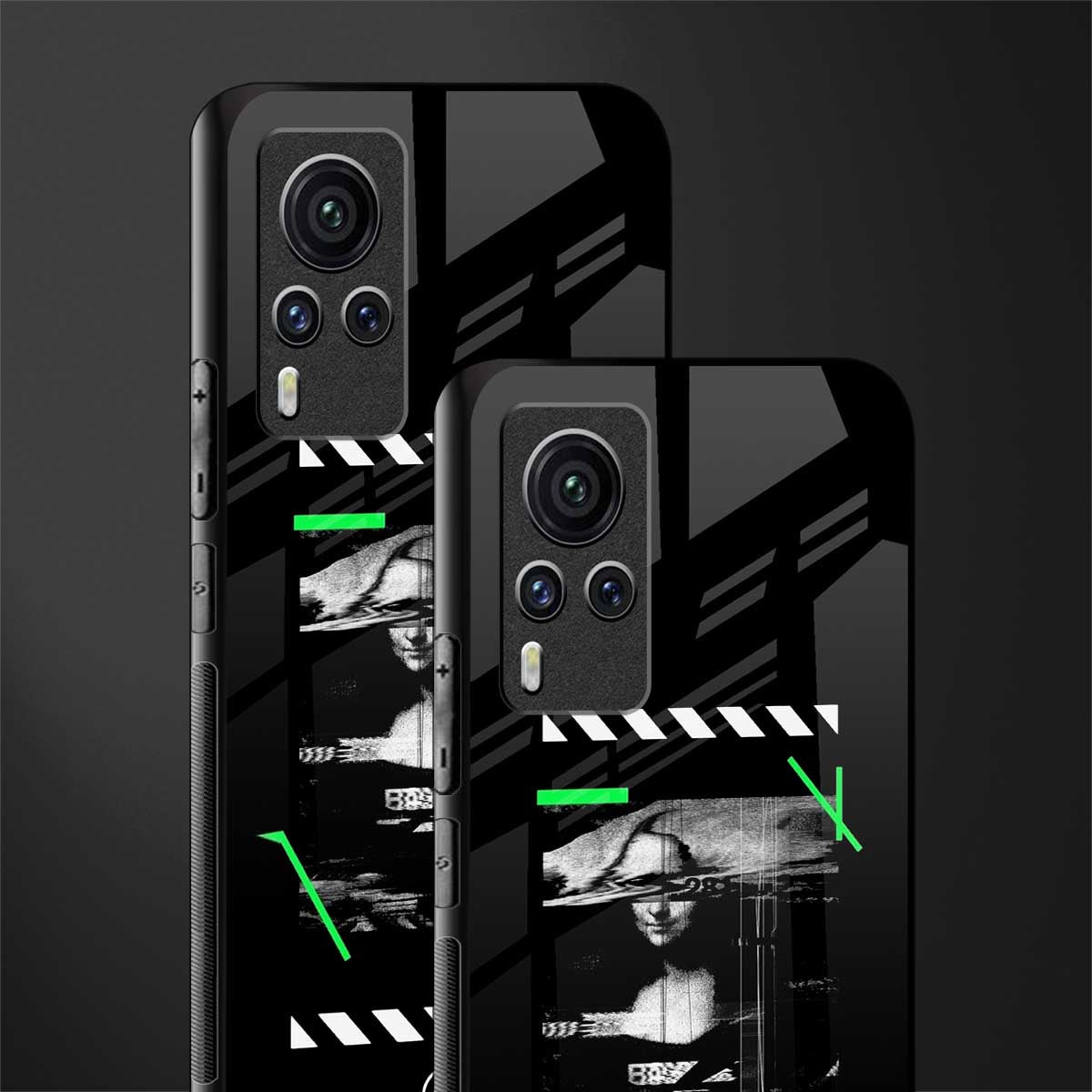mona lisa art glass case for vivo x60 pro image-2