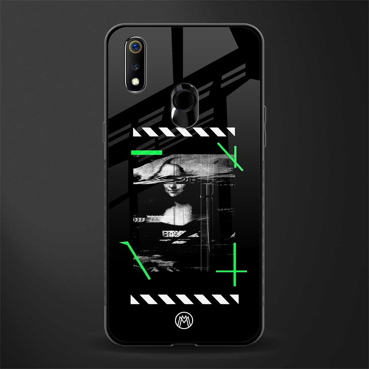 mona lisa art glass case for realme 3 pro image