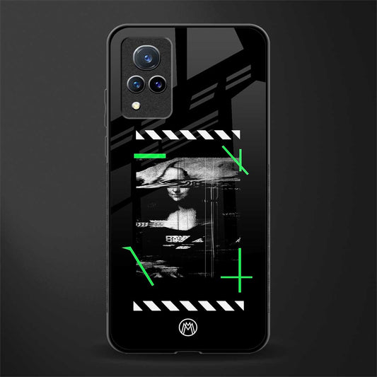 mona lisa art glass case for vivo v21 5g image