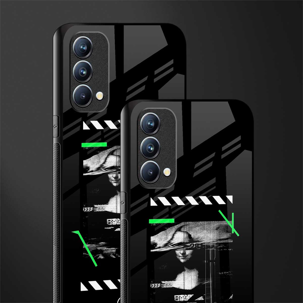 mona lisa art glass case for oppo f19 image-2