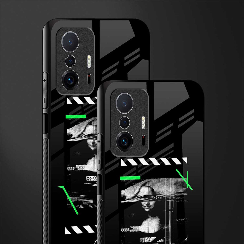 mona lisa art glass case for mi 11t pro 5g image-2