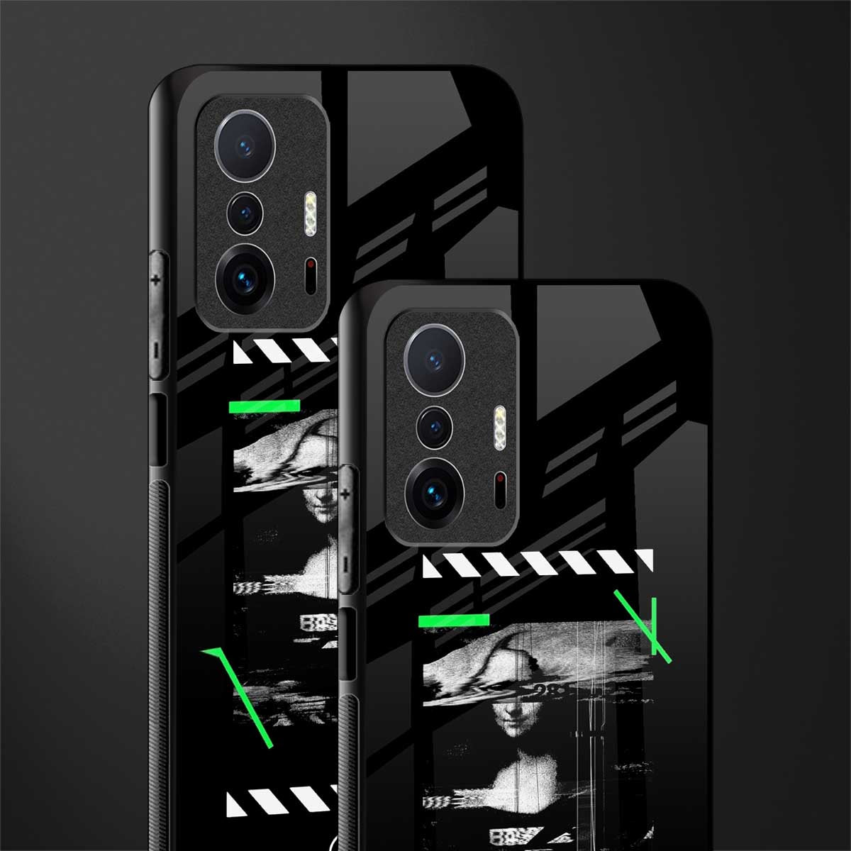 mona lisa art glass case for mi 11t pro 5g image-2
