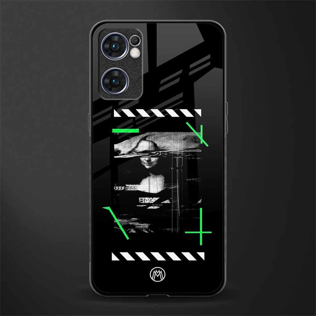 mona lisa art glass case for oppo reno7 5g image