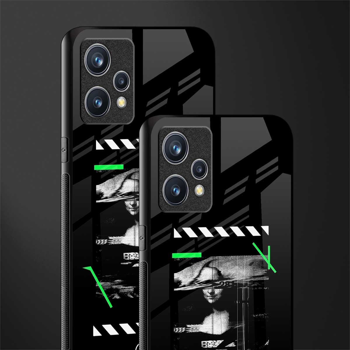 mona lisa art glass case for realme 9 4g image-2