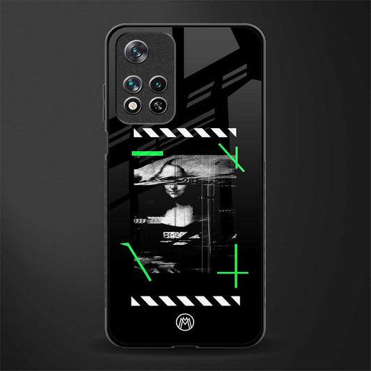 mona lisa art glass case for poco m4 pro 5g image