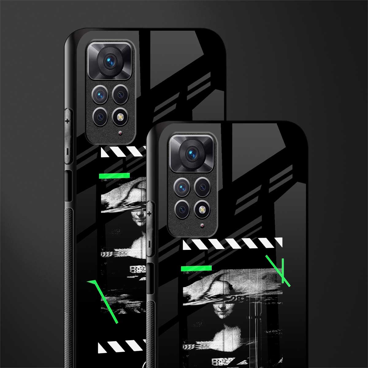 mona lisa art glass case for redmi note 11 image-2