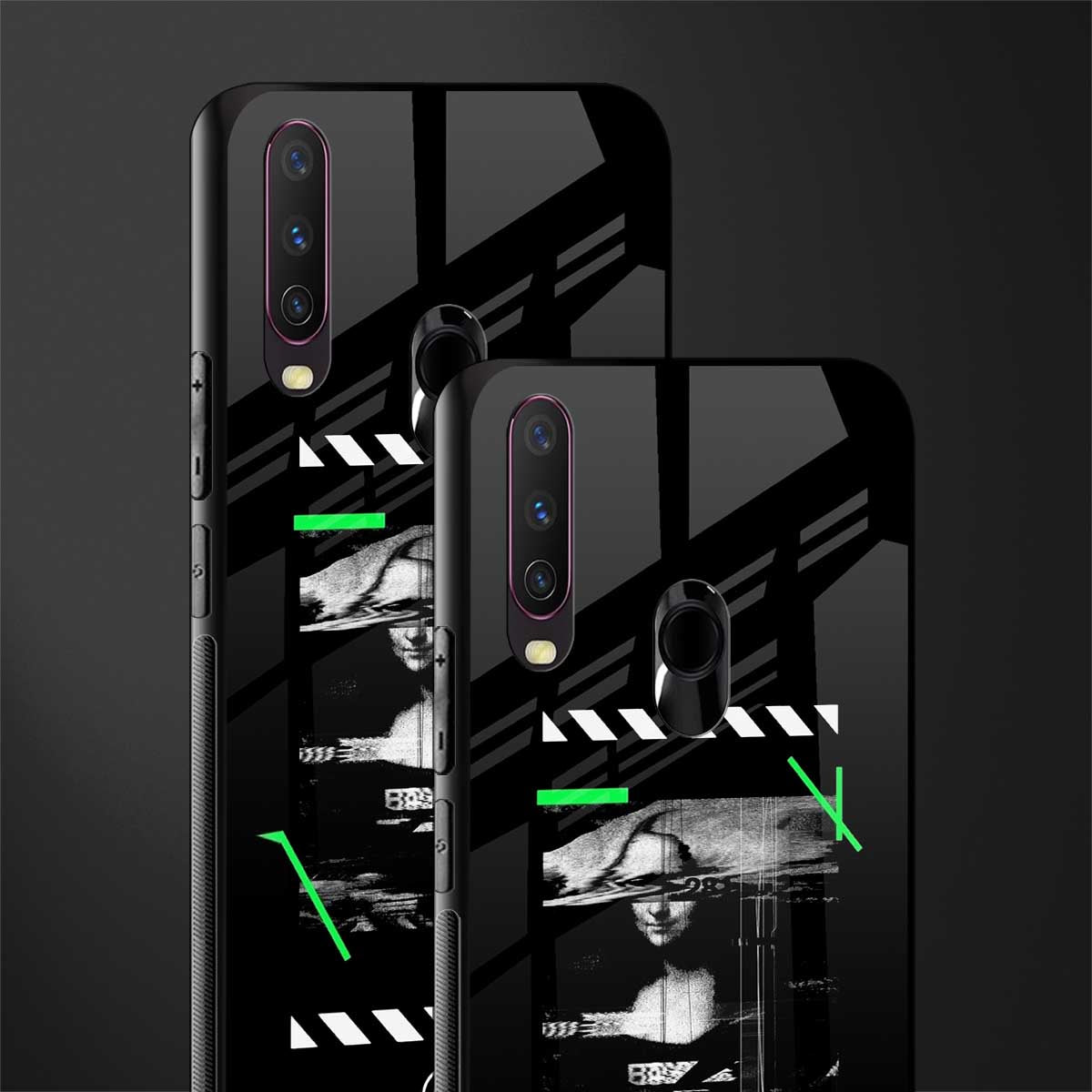 mona lisa art glass case for vivo y17 image-2