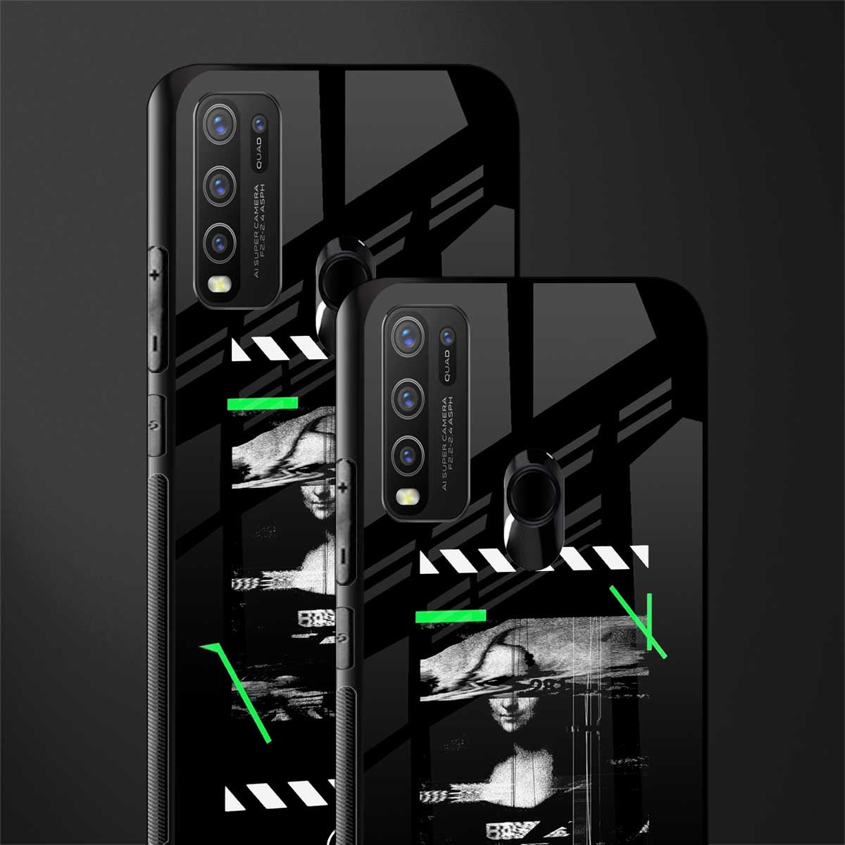 mona lisa art glass case for vivo y50 image-2