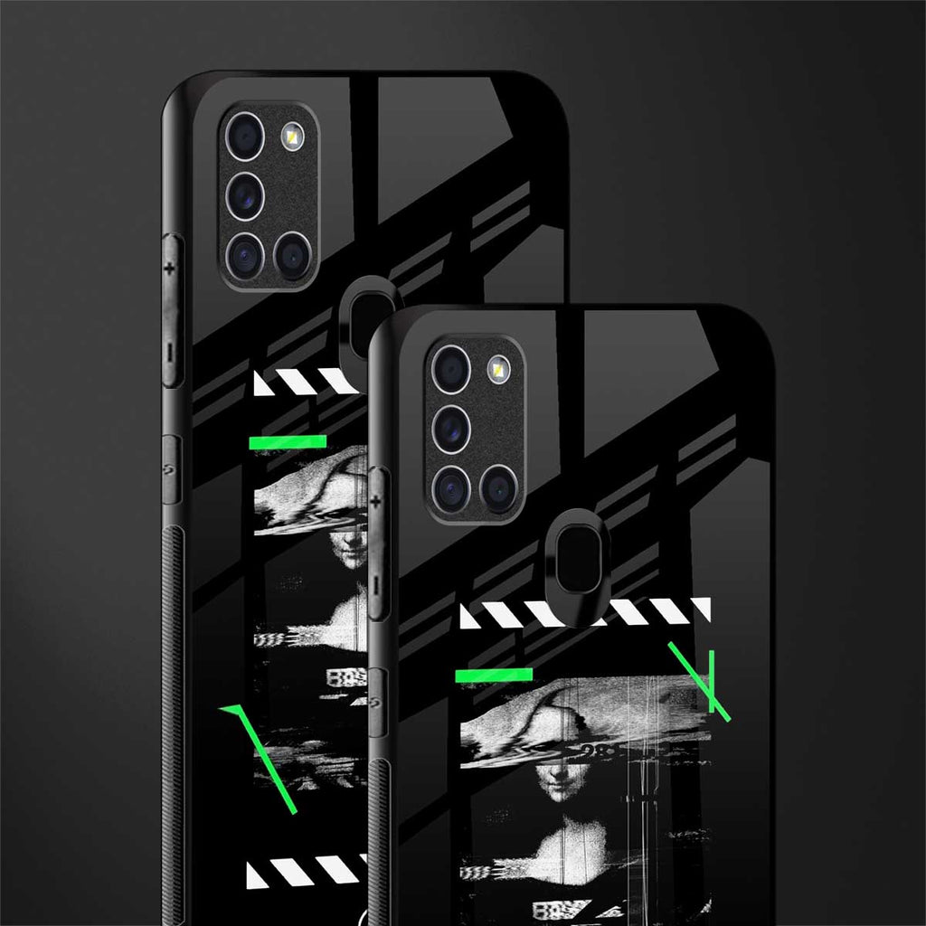 mona lisa art glass case for samsung galaxy a21s image-2