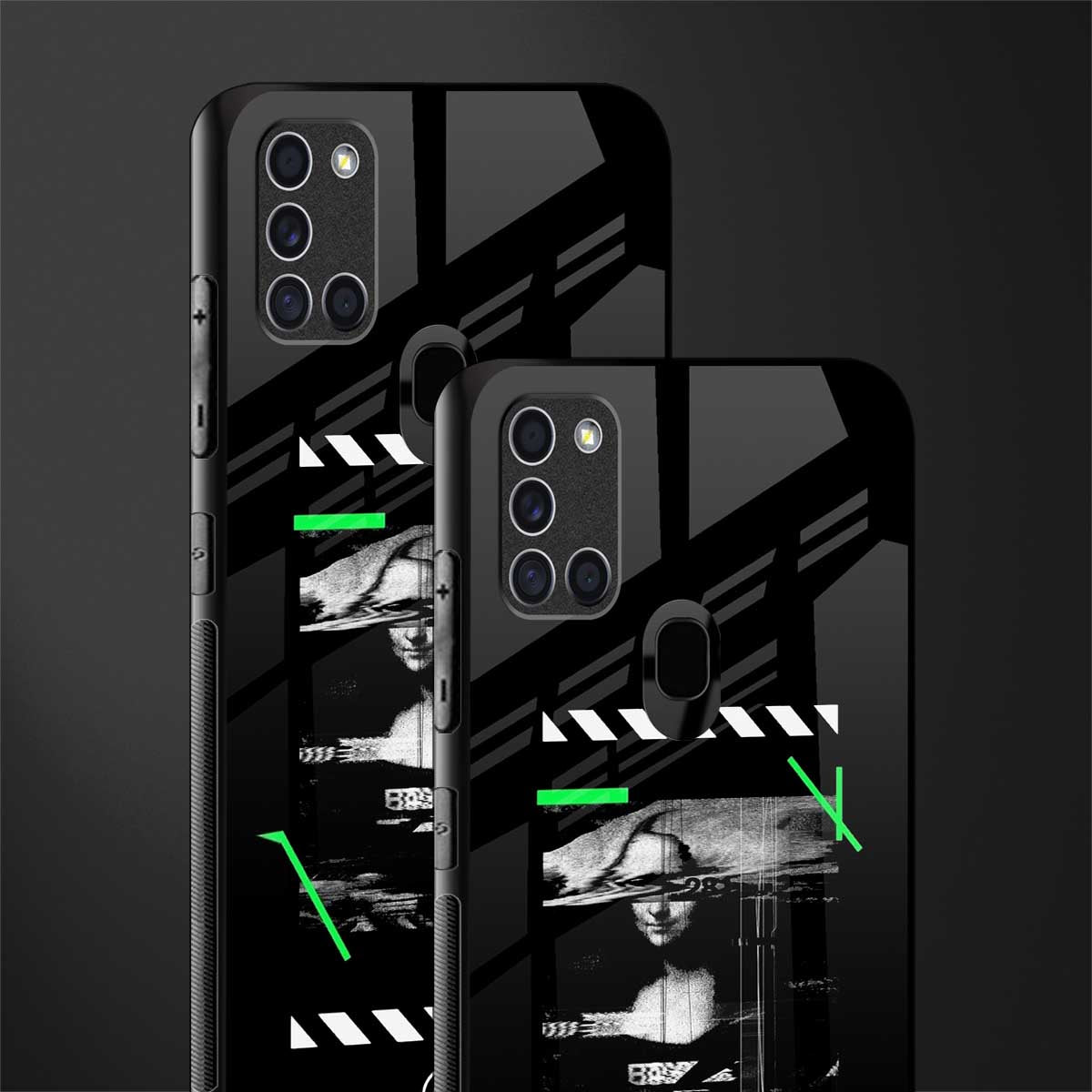 mona lisa art glass case for samsung galaxy a21s image-2