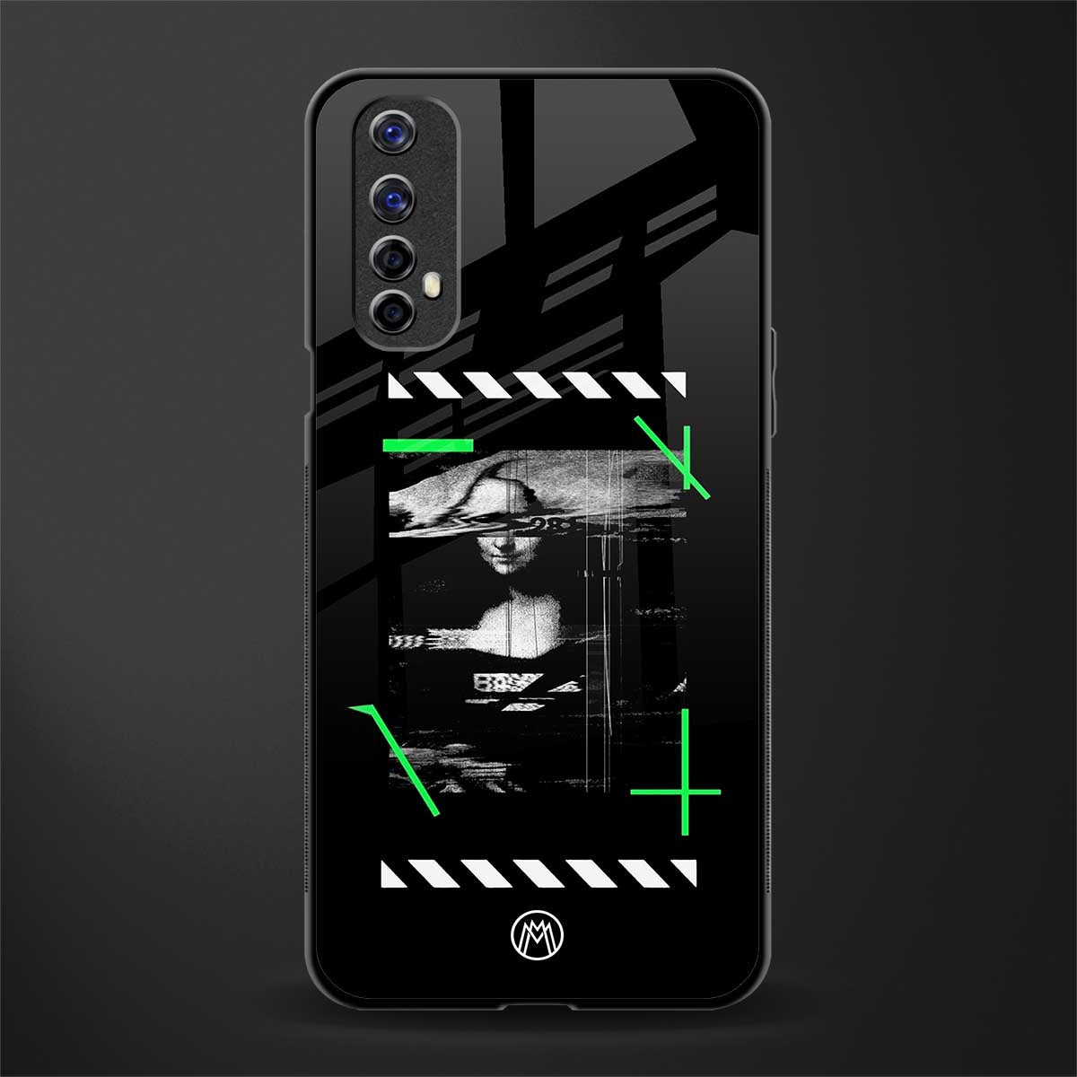 mona lisa art glass case for realme narzo 20 pro image