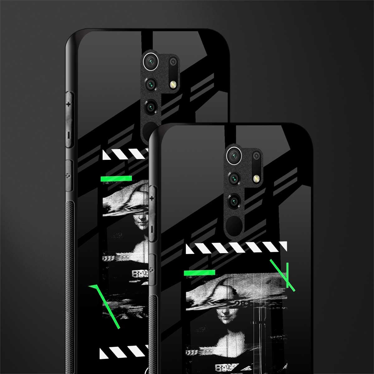 mona lisa art glass case for redmi 9 prime image-2