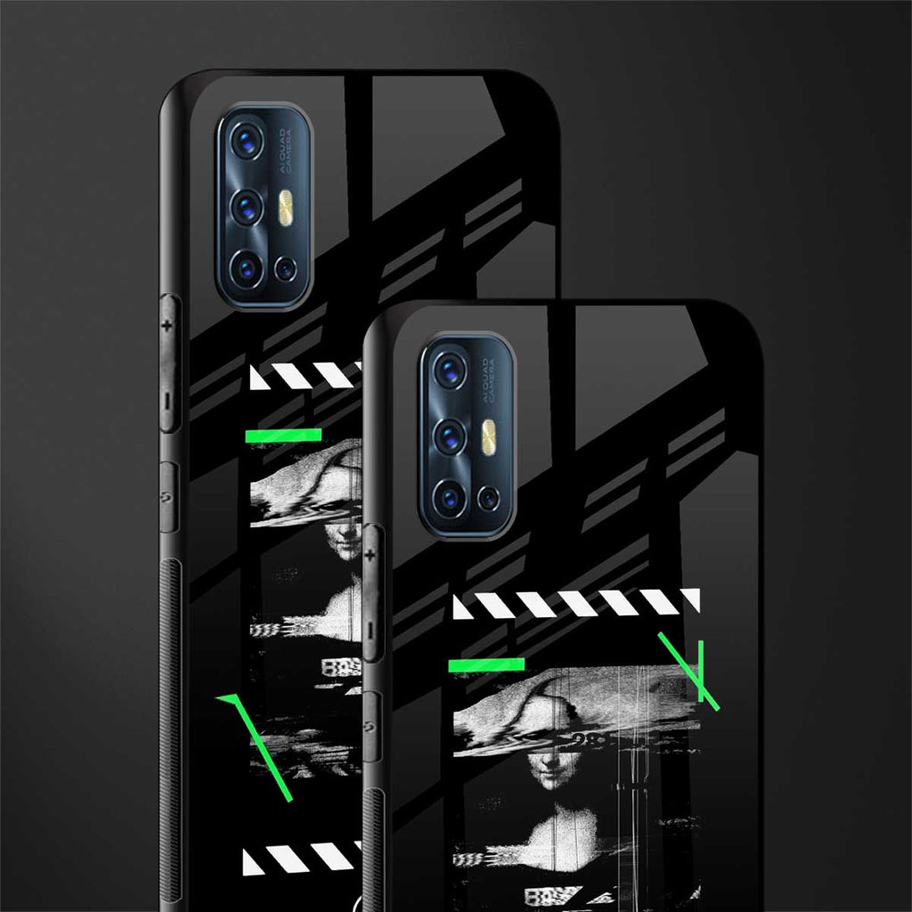 mona lisa art glass case for vivo v17 image-2
