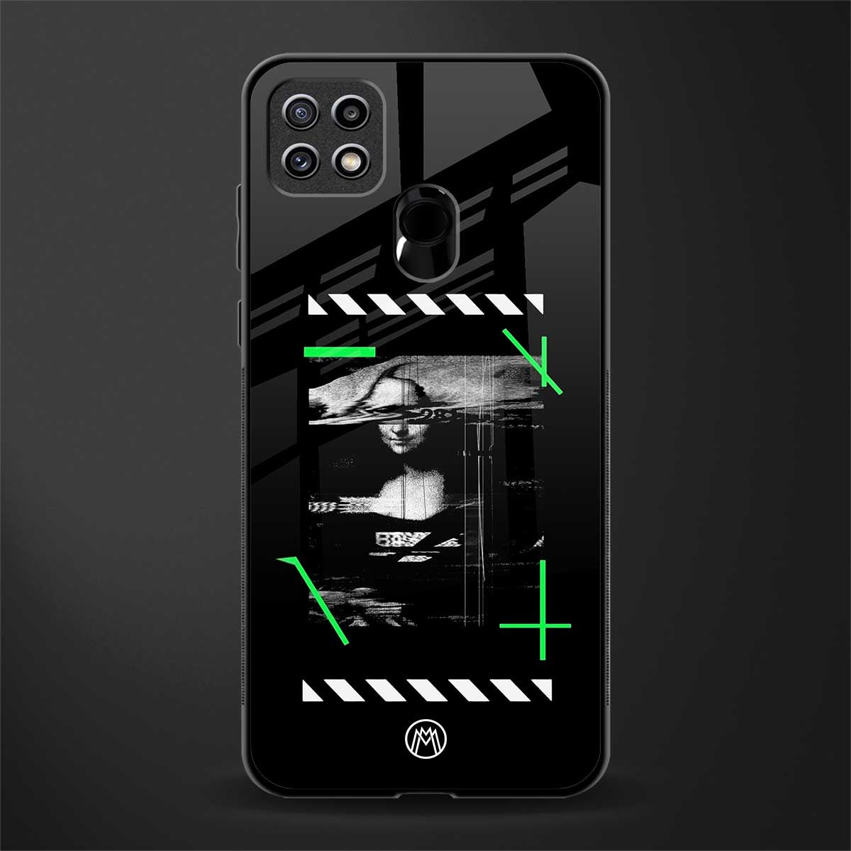 mona lisa art glass case for oppo a15s image