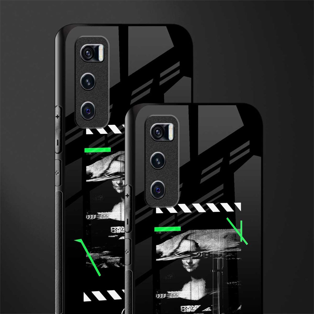 mona lisa art glass case for vivo v20 se image-2