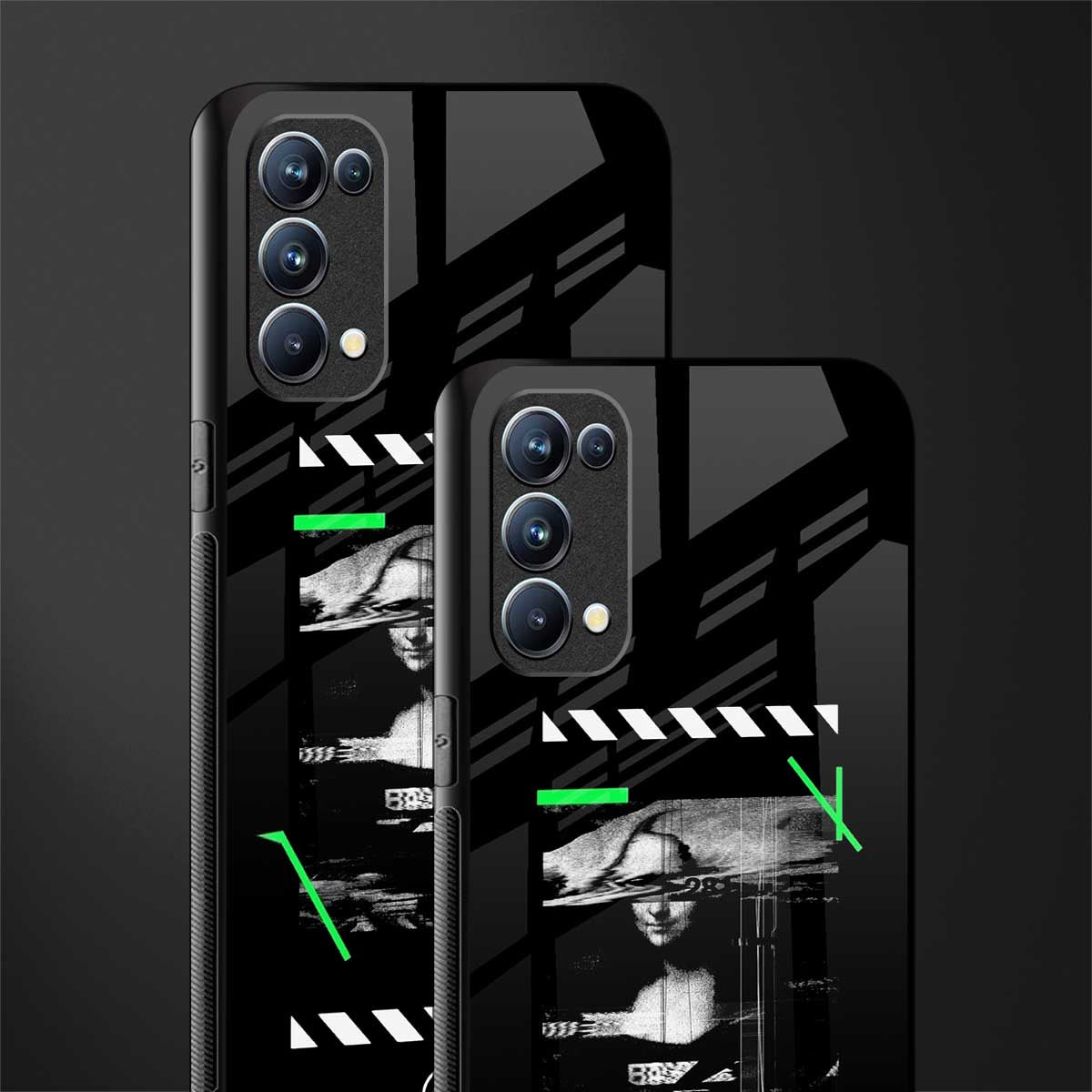 mona lisa art glass case for oppo reno 5 pro image-2