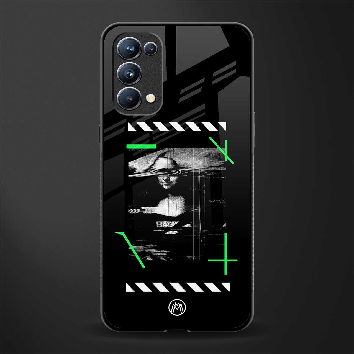 mona lisa art glass case for oppo reno 5 pro image