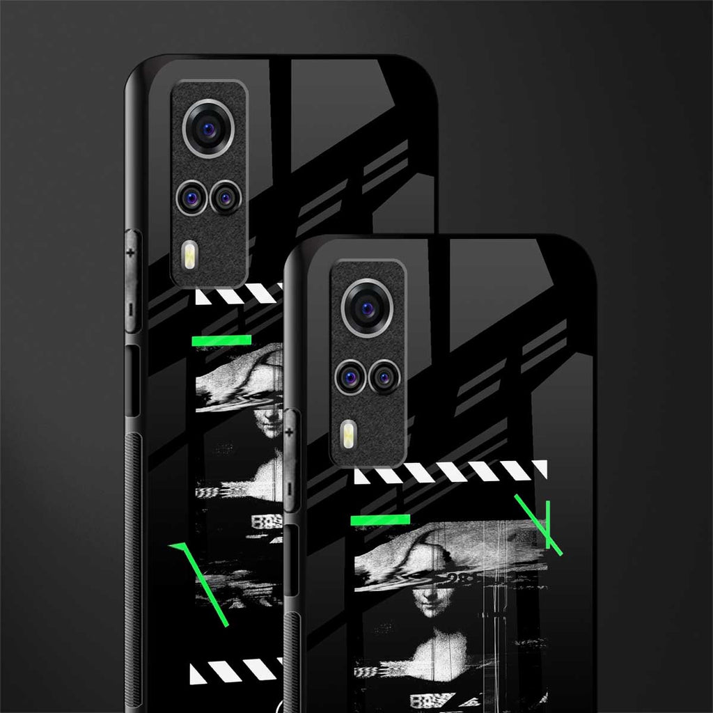mona lisa art glass case for vivo y51a image-2