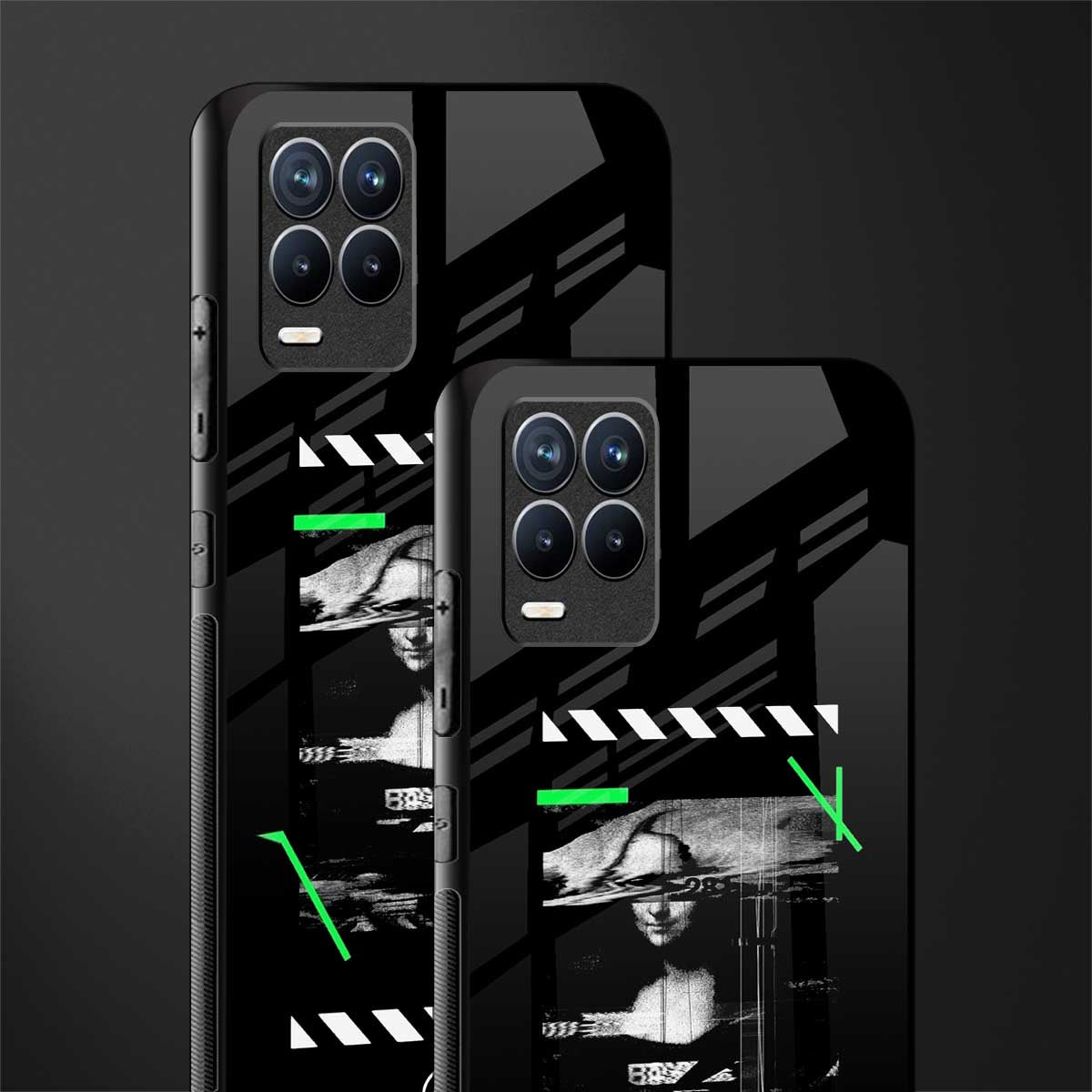 mona lisa art glass case for realme 8 4g image-2