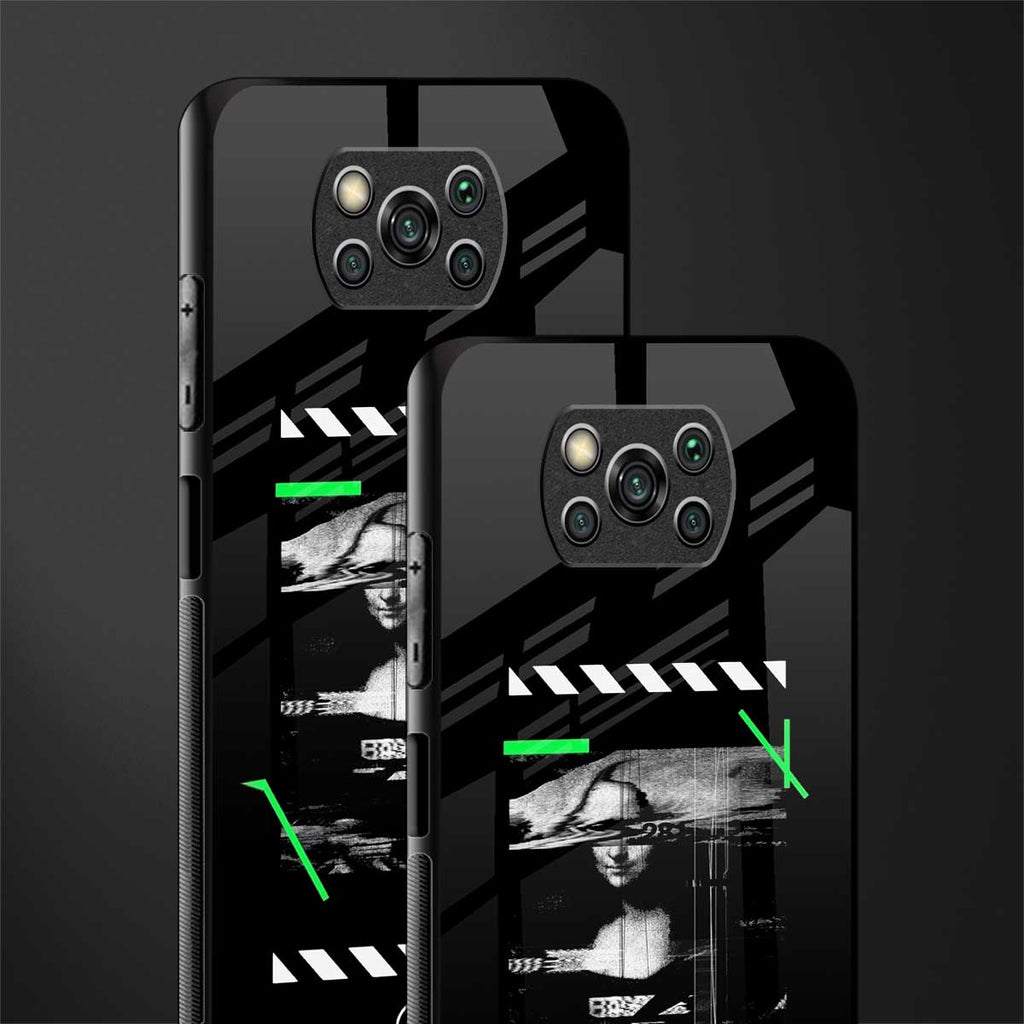 mona lisa art glass case for poco x3 pro image-2