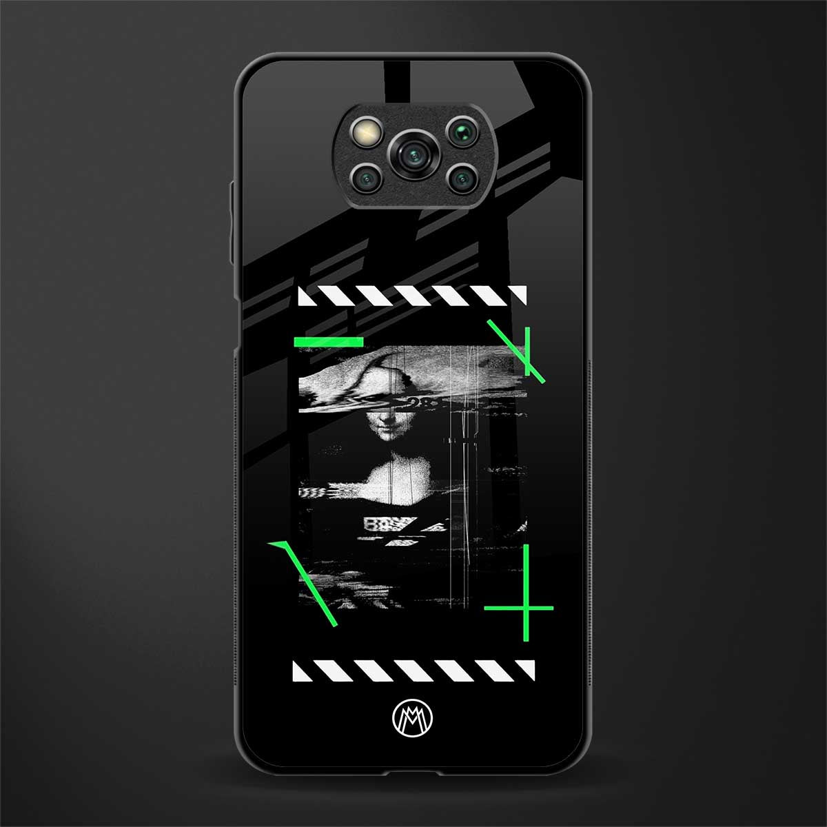 mona lisa art glass case for poco x3 pro image