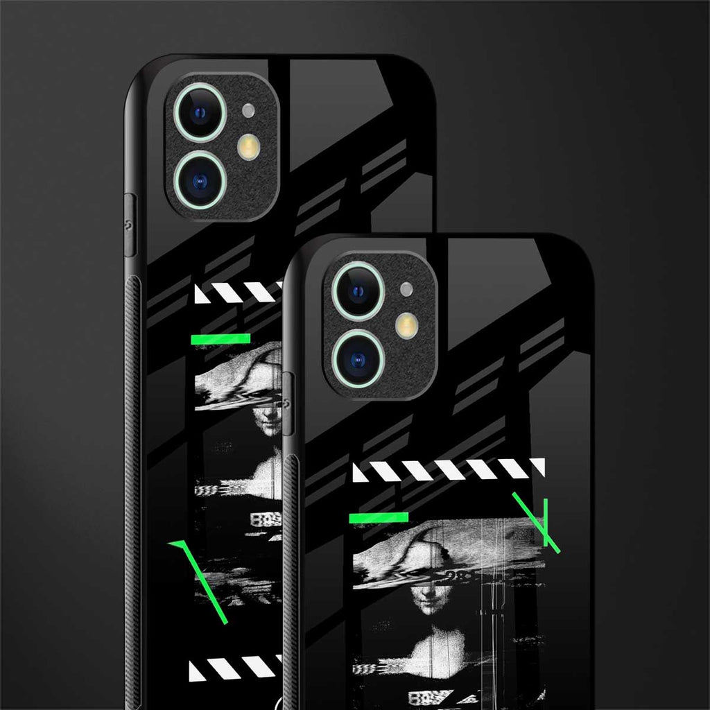 mona lisa art glass case for iphone 12 mini image-2