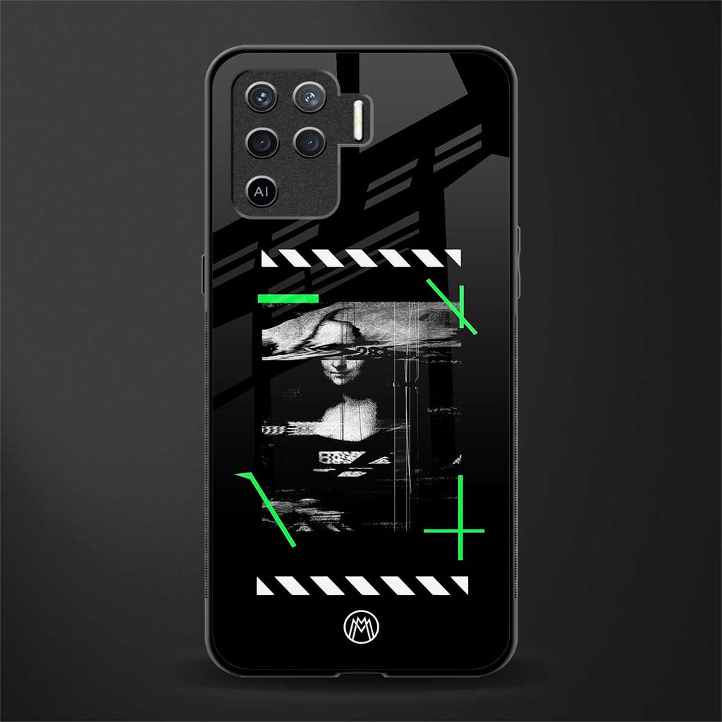mona lisa art glass case for oppo f19 pro image