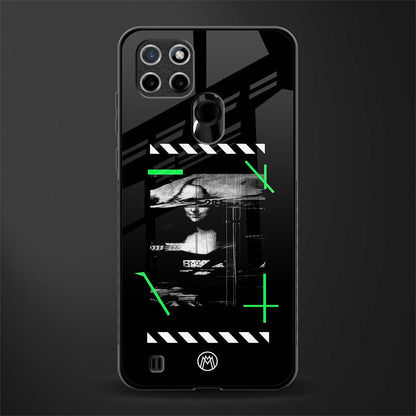 mona lisa art glass case for realme c21 image
