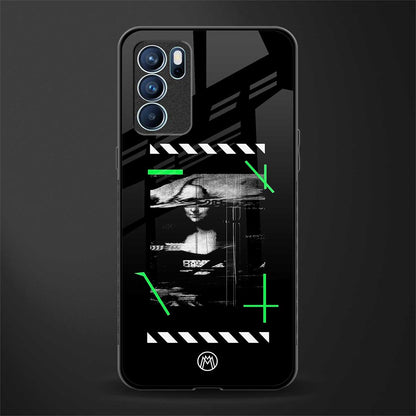 mona lisa art glass case for oppo reno6 5g image