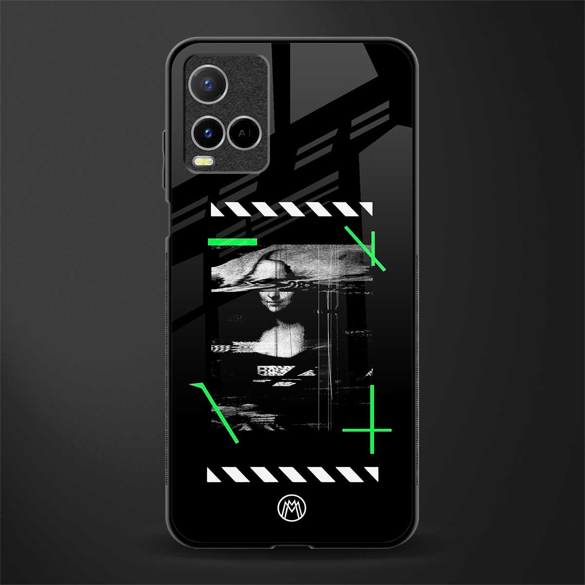 mona lisa art glass case for vivo y21s image