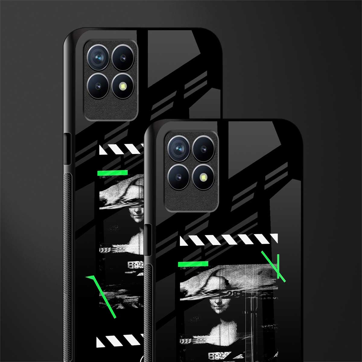 mona lisa art glass case for realme 8i image-2